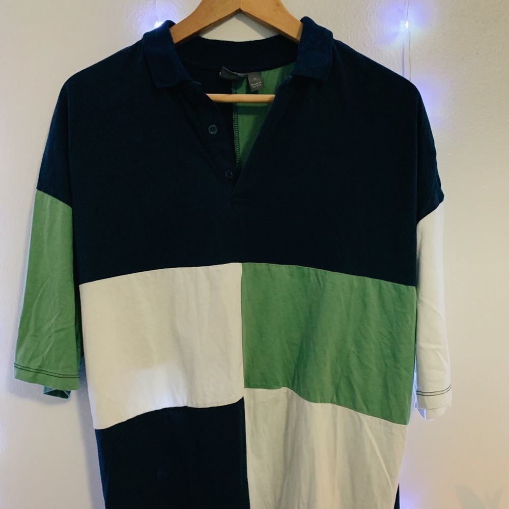 ASOS Men's Colorblock Short Sleeve Polo Size M